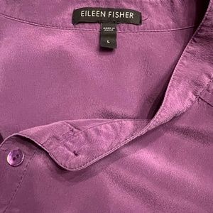 Eileen Fisher Silk Tunic Blouse - Size Large